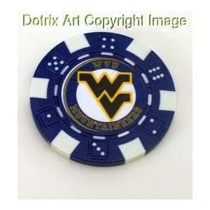   West Virginia Mountaineers Vegas Casino Poker Chip 