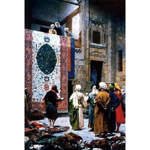   name: The Rug Market in Cairo, By Gérôme Jean Léon Home & Kitchen