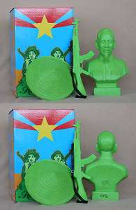 Frank Kozik SIGNED Green Ho Chi Minh Bust *SUBBER ONLY*  