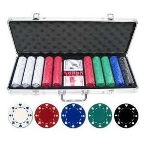  500 Pc Suited Poker Chip Set 