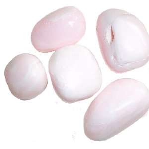 MiracleCrystals: 3 Tumbled Pink Mangano Calcite Stones   Love, Heart 