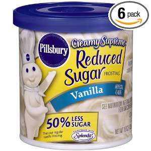 Pillsbury Frosting Ready To Spread Vanilla Reduced Sugar, 15 Ounce 