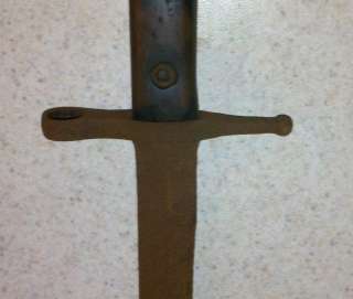 UNKNOWN OLD BAYONET FOUND STUCK IN TREE IN WOODS  