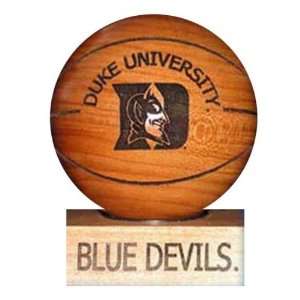  Duke Blue Devils Laser Engraved Wood Basketball: Sports 
