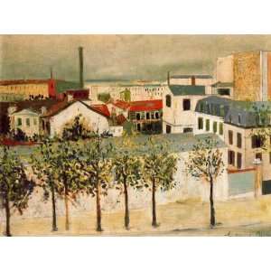   Utrillo   32 x 24 inches   Paris suburbs:  Home & Kitchen