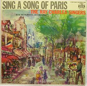   SINGERS Sing A Song Of Paris Vinyl Lp (MONO) Play Graded VG+  