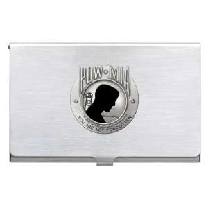  POW MIA Emblem Business Card Case: Office Products