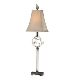  Camellia Silver Metal Buffet Lamp: Home Improvement