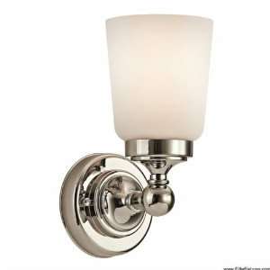   Perth Wall Sconce 1 Lt Incandescent Polished Nickel: Home & Kitchen