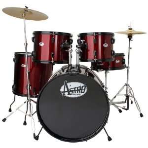  Astro MAXS522C WR 5 Piece Drum Set: Musical Instruments