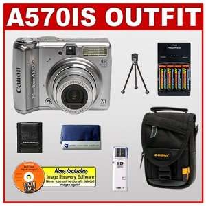  Canon PowerShot A570IS 7.1 Megapixel Compact Digital Camera 