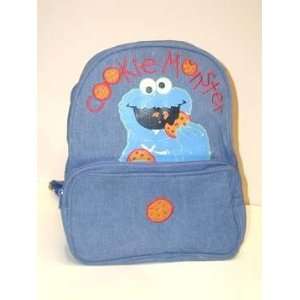  Sesame Street Denim Backpack Cookie Monster By The Each 