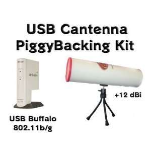  USB Cantenna Piggybacking Kit with Buffalo 54 B/g Wifi 