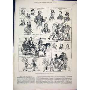   1882 Election Sketches North Riding Canvassing Liberal: Home & Kitchen