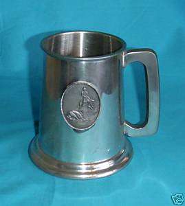 Leonard Eales of Sheffield English Pewter Stein Cowboy  