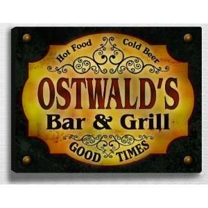  Ostwalds Bar & Grill 14 x 11 Collectible Stretched 