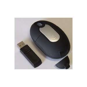   USB Mini Optical Mouse with Storable Receiver Black Electronics