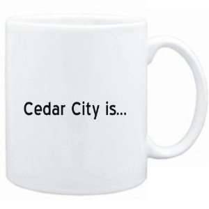 Mug White  Cedar City IS  Usa Cities 
