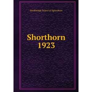  Shorthorn. 1923: Stockbridge School of Agriculture: Books