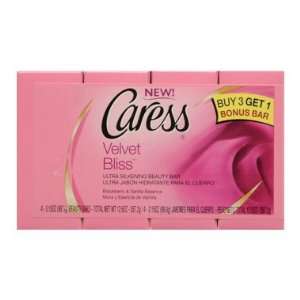  Caress Bar Soap   Velvet Bliss, 4 ct Beauty