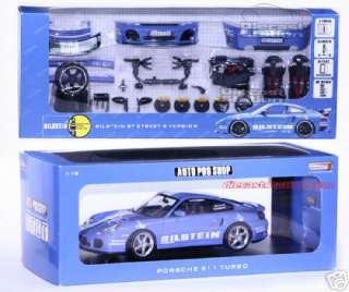 Porsche 911 Bilstein Tubro DieCast 1/18 BLUE Hot Work  
