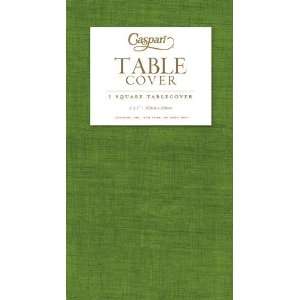  Caspari Paper Linen Square Tablecloth Green Color 5 x 5 