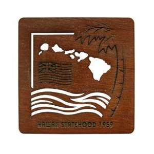  52nd Statehood Wood Coasters
