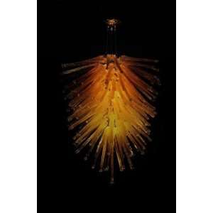  Cassini Large Chandelier   Amber