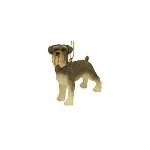  4 Miniature Schnauzer Dog Christmas Ornament