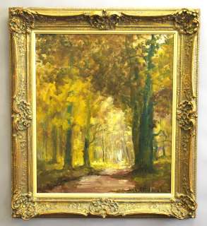   Joseph Pauwels (1903 1983). Framed in a wood and gilt gesso