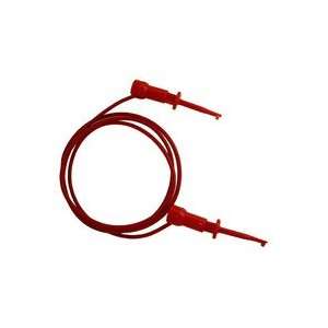  E Z Hook 204XM12 Red   E Z Hook Test Lead, Micro to Micro 