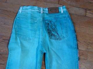 ROBERTO CAVALLI JEANS SIZE 28 MADE IN ITALY   JUST CAVALLI PRINTED 