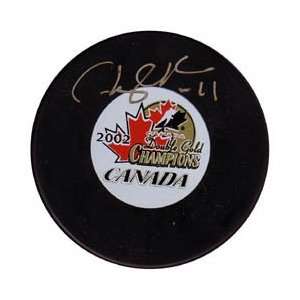  Cheryl Pounder Autographed Olympic Puck