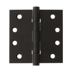  4 Solid Brass Ball Bearing Door Hinge With Button Tips in 