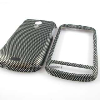 The Samsung Epic 4G Carbon Fiber Style Rubberized Hard Cover Case 