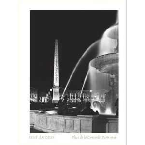  Rene Jacques   Place de la Concorde, Paris 1946 Size 23 