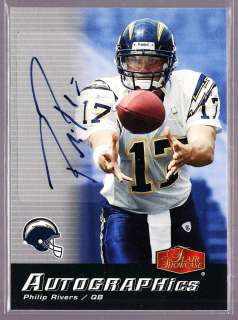 PHILIP RIVERS NC STATE CHARGERS 2006 FLAIR AUTOGRAPHICS AUTO AUTOGRAPH 
