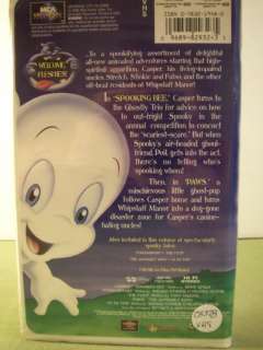 Spooktacular Adventures of CASPER Childrens VHS TAPE 096898293235 
