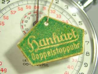 WWII GERMAN HANHART POCKET STOP WATCH SPLIT CHRONOMETER  