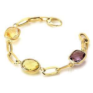   Gold Multi Gemstones Bracelet (10.5 cts.tw.) Evyatar Rabbani Jewelry