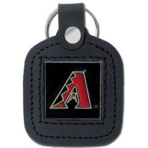  Arizona Diamondbacks Square MLB Leather Key Chain: Sports 