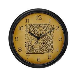  Celtic Letter H Irish Wall Clock by 