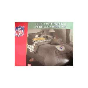  NFL Denim Bedding: Pittsburgh Steelers Twin Comforter 