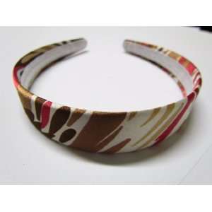 Paint Splashed Satin Wrapped Headband For Girls And Women One Size 