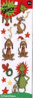 DR SEUSS Pack Christmas Stickers The GRINCH MAX Fuzzy  