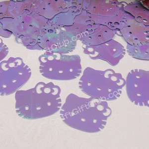 3000 Purple Hello Kitty Cat Sequins Wedding Wholesale  