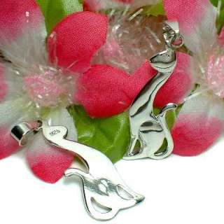 925 STERLING SILVER SIAMESE KITTY CAT CHARM / PENDANT  