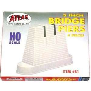  HO 3 Bridge Pier (4pc Set) Atlas Trains Toys & Games