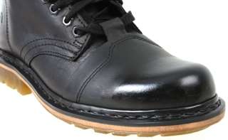 Dr Martens Men Boots Pier Black Polished Wyoming Leather 13337001 