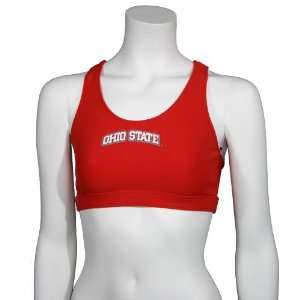   Champion Ohio State Buckeyes Scarlet Ladies Sports Bra Sports